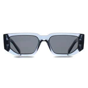Prada Rectangle Mens Transparent Ocean Dark Grey PR09ZS
