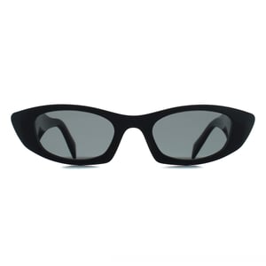 Prada Oval Womens Black Dark Grey PRB16S