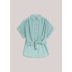 Summum Blouse short sleeves viscose cotton licht
