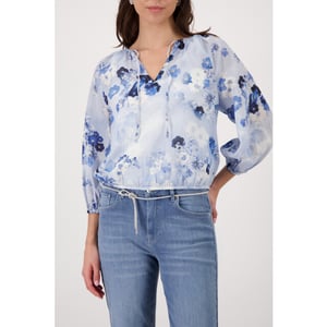 Monari  blouse with floral pattern 410780 723 sea side pattern