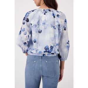 Monari  blouse with floral pattern 410780 723 sea side pattern