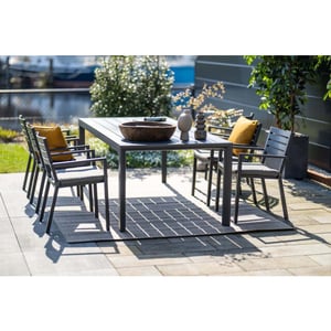 Garden Impressions Oklahoma tuinstoelen set van 4 carbon black