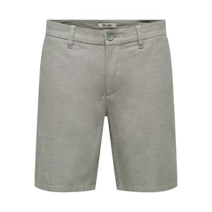 Only & Sons onsmark 0011 cotton linen shorts no 22024940 castor gray