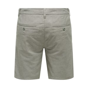Only & Sons onsmark 0011 cotton linen shorts no 22024940 castor gray
