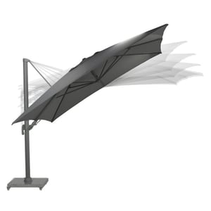 Garden Impressions Hawaii big pole parasol 350x350 cm arctic grey donker