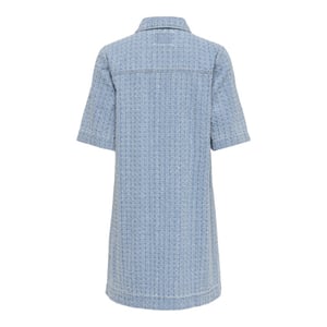 Only onlbelle boucle s/s dnm dress bj 15371185 light blue denim