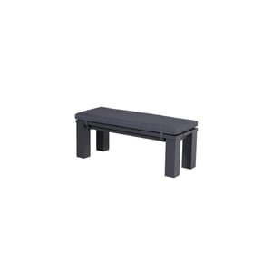 Garden Impressions Cube tuinbank 115 cm aluminium met kussen