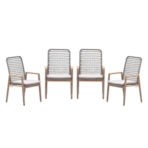 Garden Impressions Skala tuinstoelen set van 4 acacia / rope