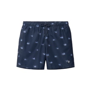 Shiwi Heren zwemshort mike 7" vis print donkerblauw