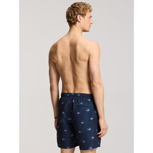 Shiwi Heren zwemshort mike 7" vis print donkerblauw