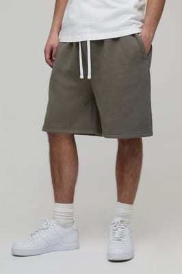 Baggy Fit Essential Washed Jersey Short