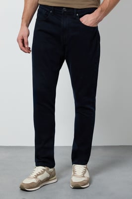 Blue Black Rinse Wash Stretch Slim Fit Jean