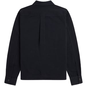 Fred Perry Plain Black Twill Over Shirt Jacket
