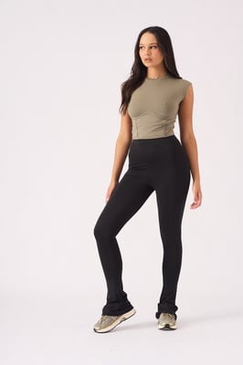 Womens Kick Flare Leggings Black