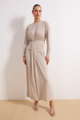 Dames platte maxi lange chique/nacht bodycon hijab jurk
