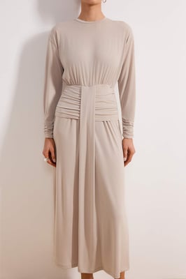 Dames platte maxi lange chique/nacht bodycon hijab jurk