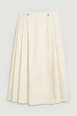 Utility Button Detail Midi Skirt