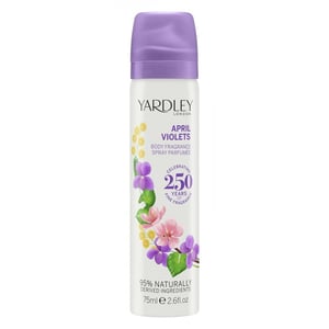 Yardley April Violets 75ml Body Spray