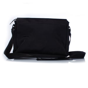 Gucci, zwarte canvas schoudertas