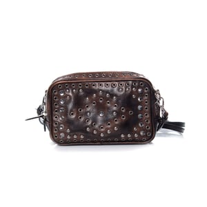 Prada, Vitello vintage-mässväska med utsmyckning från Prada.