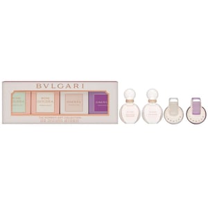 Bvlgari (L) 4 X 5ml Mini EDP Rose Goldea Blossom Delight + EDT Rose Goldea Blossom Delight + EDT Omnia Crystalline + EDT Omnia Amethyste