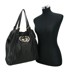 Gucci Leren Tote Bag Grote GG-logo
