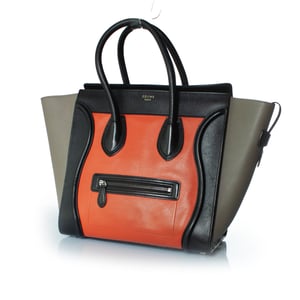 Celine, Tricolor leather luggage tote