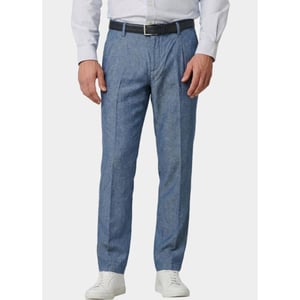 Bos Bright Blue Linnen broek summer pant 5510.426/24d