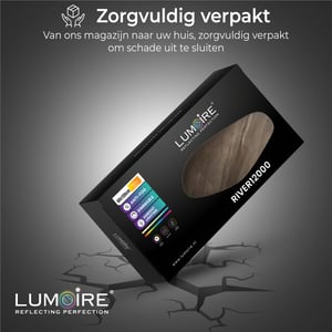 Lumoire ® spiegel met verlichting river 100 cm organisch badkamerspiegel -