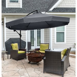 4goodz Zweefparasol met klamboe insectennet- diameter 3 mtr -