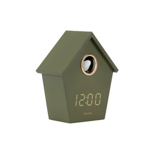 Karlsson wekker riqueza cuckoo led - 6,8x13x15,3 cm