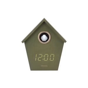 Karlsson wekker riqueza cuckoo led - 6,8x13x15,3 cm