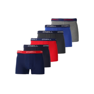 O'Neill Heren boxershorts trunks 6-pack blauw/grijs/rood