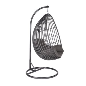 Garden Impressions Panama hangstoel eivormig carbon black earl grey licht