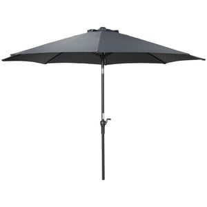 Garden Impressions Lotus parasol Ø300 cm carbon black donker grijs