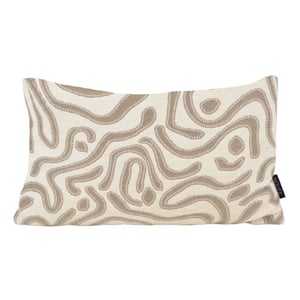 NOVÉE Chenille flow crème kussenhoes | | velvet/polyester