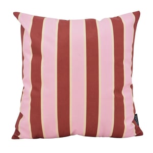 NOVÉE Sierkussen riviera stripe roze/rood | 45x45 cm | katoen/polyester