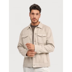 Blue Industry Milano jacket stone overshirt