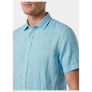 Blue Coast Overhemd korte mouw heren 100% linnen, regular fit 115l/0016