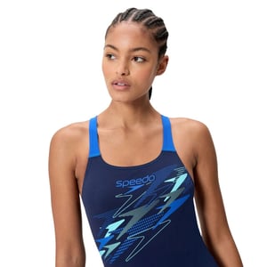 Speedo medley logo medalist 1p wedstrijd badpak dames -