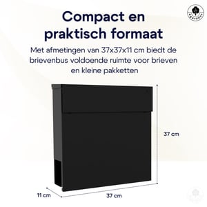 4gardenz ® brievenbus hangend brievenbus staal veilig slot -