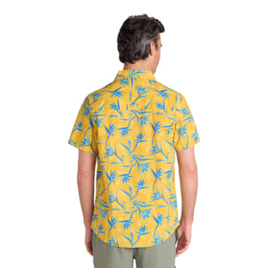 Mountain Warehouse Heren Tropische Boomtak Korte Mouwen Shirt (Mosterd)
