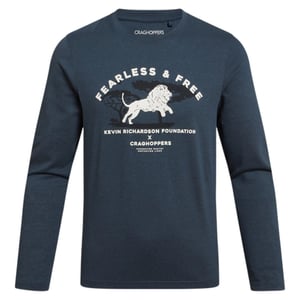 Craghoppers Kinder/Kids Cruz Lion Nosilife T-shirt met lange mouwen (Blauwe steen)