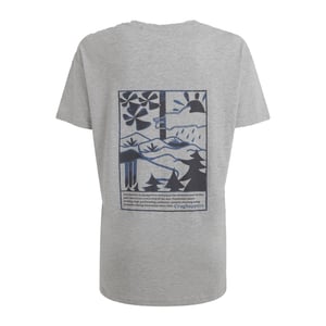 Craghoppers Dam Yago Landscape Baktryckad T-shirt med Korta Ärmar (Mjuk Grå Melange)