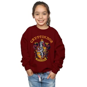 Harry Potter Meisjes Gryffindor Crest Sweatshirt (Bourgondië)