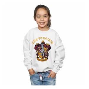 Harry Potter Meisjes Gryffindor Crest Sweatshirt (Wit)