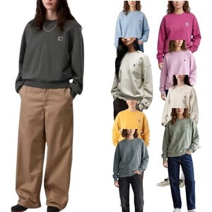 Carhartt Womens Sweatshirt Crew Neck Drop shoulders