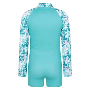 Mountain Warehouse Barn/Mira Marmor Effekt Långärmad Rash Guard (Turkos)