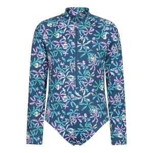 Mountain Warehouse Kinderen Mira Palm Leaf Rash Guard (Donker Teal)