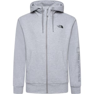 The North Face Mens M Outline Logo Box Hoodies Grey